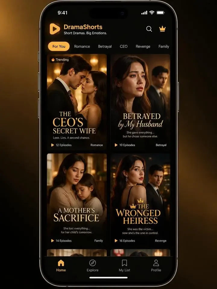AI短剧观看APP - 热门短剧在线看 AI短剧观看APP界面预览,热门短剧瀑布流推荐
